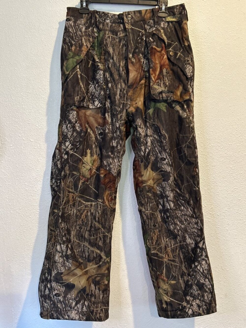 Gamehide LARGE Pant Fleece Insulated Cotton Realtree Edge Camo Hunting  33"